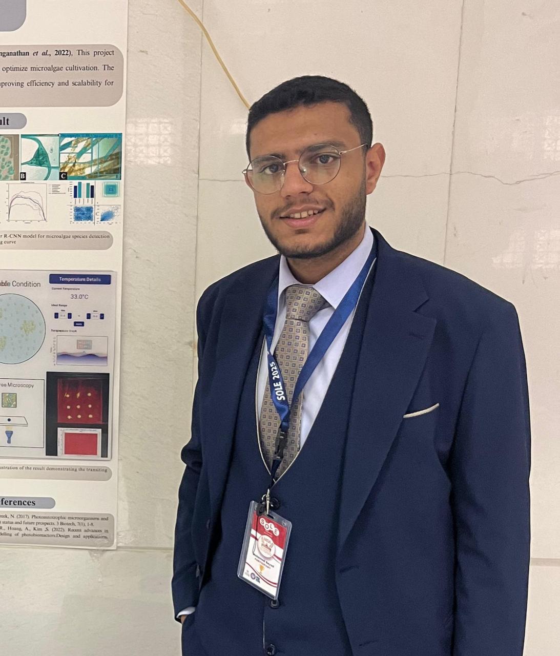 Portrait of Mohamed Sayed, Chief Technology Officer and Software Solutions Lead at PolliBotics